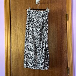 A&F Floral Midi Skirt